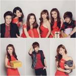 Team Hà Hồ diện tông đỏ mừng Giáng sinh