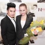 Angela Phương Trinh kín đáo đến mừng album mới của Quang Hà 