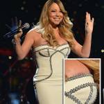 Mariah Carey lộ nhũ hoa vì ham hố