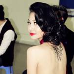 Thanh Hằng khoe hình xăm cùng váy 200 triệu