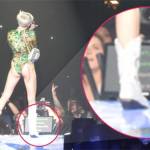 Miley Cyrus bị chỉ trích vì dùng máy nhắc lời trong concert